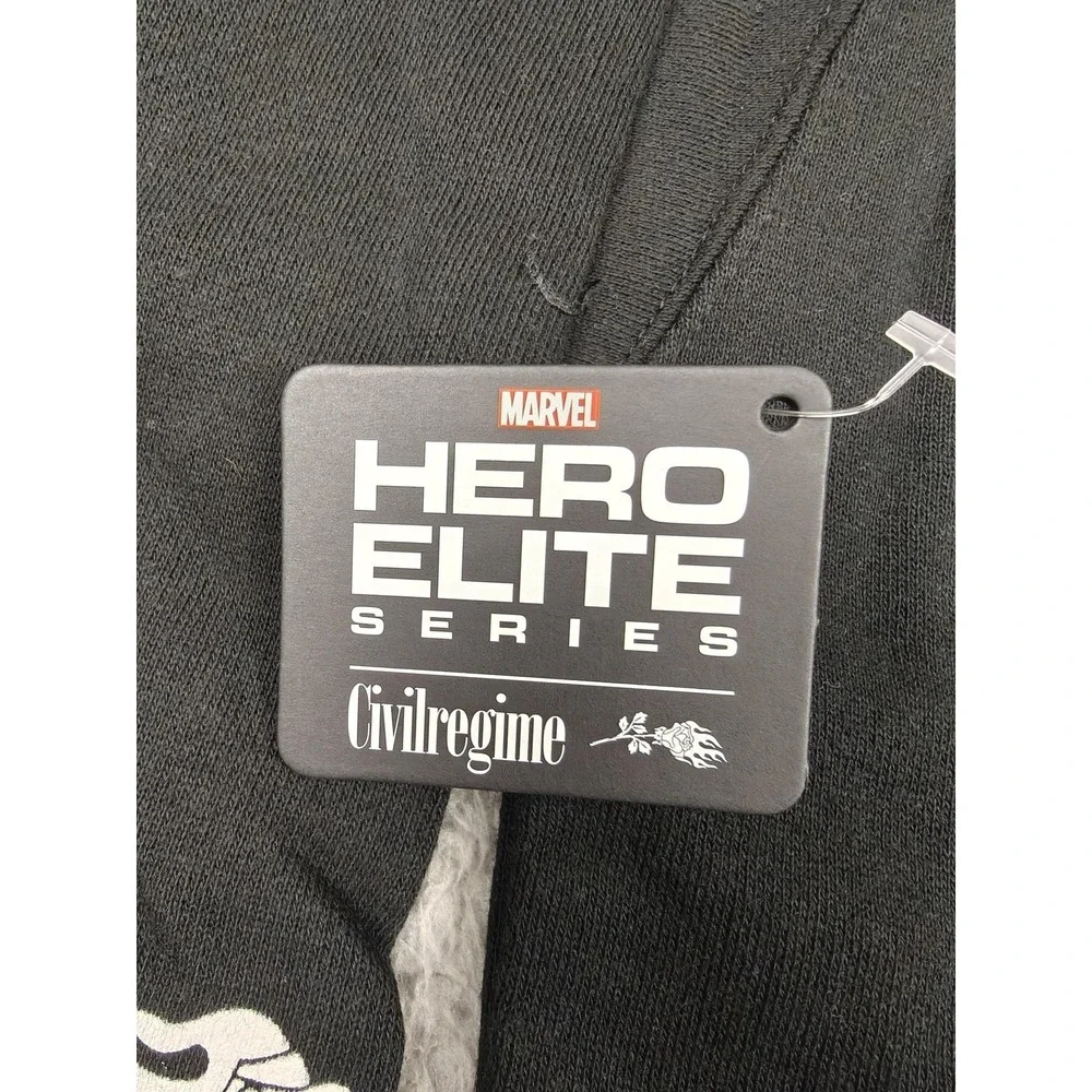 Civil Regime x Marvel X-Men Academy Hoodie Black Mystique Wolverine Mens Medium